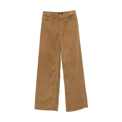 Trousers > Wide Trousers - - A.p.c. - Modalova
