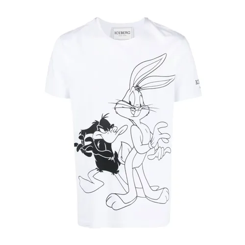 Iceberg - Tops > T-Shirts - White - Iceberg - Modalova