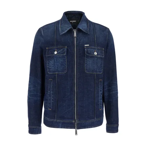Jackets > Denim Jackets - - Dsquared2 - Modalova