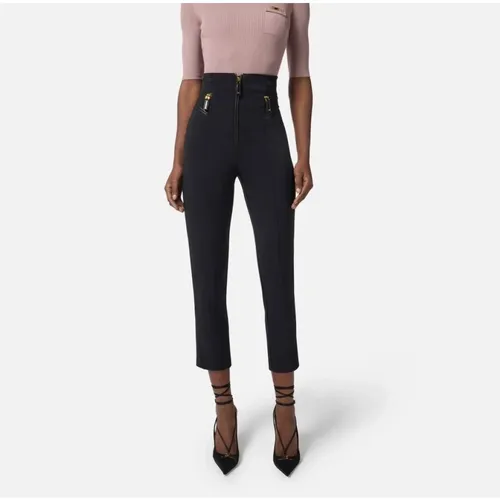 Trousers > Cropped Trousers - - Elisabetta Franchi - Modalova