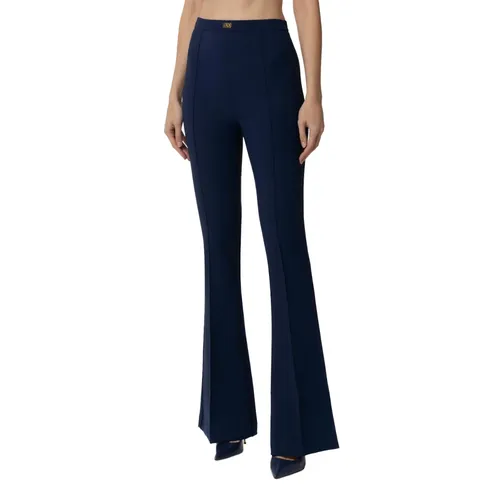 Trousers > Wide Trousers - - Elisabetta Franchi - Modalova