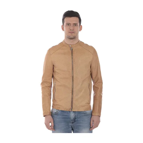 Jackets > Leather Jackets - - Daniele Alessandrini - Modalova