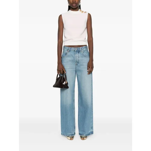 Tops > Sleeveless Tops - - Balmain - Modalova