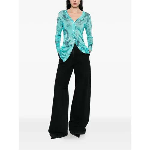 Knitwear > Cardigans - - Versace Jeans Couture - Modalova
