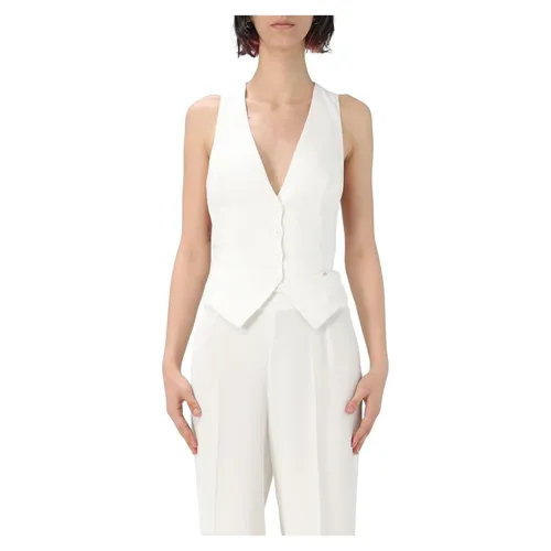 Jackets > Vests - - Elisabetta Franchi - Modalova