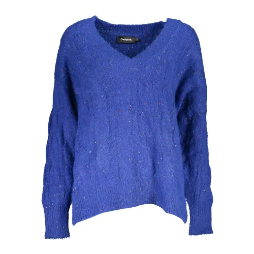 Knitwear > V-neck Knitwear - - Desigual - Modalova