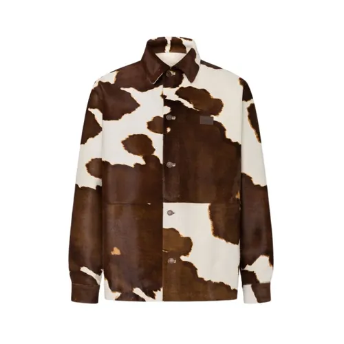 Jackets > Leather Jackets - - Moschino - Modalova
