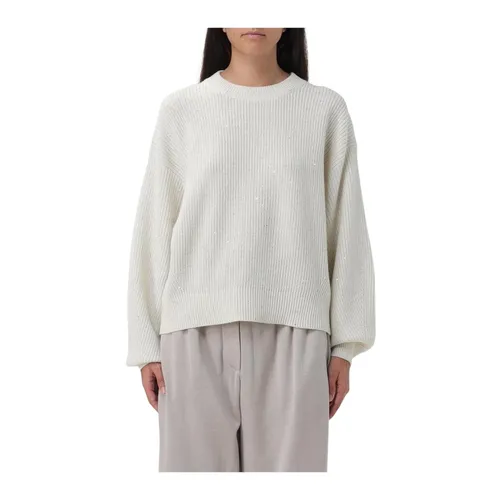 Knitwear > Round-neck Knitwear - - Brunello Cucinelli - Modalova