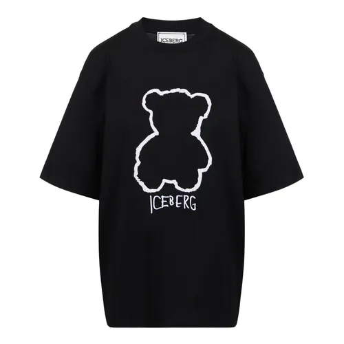 Iceberg - Tops > T-Shirts - Black - Iceberg - Modalova