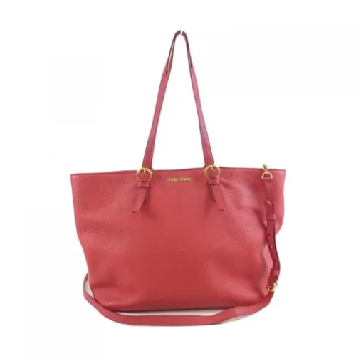 Pre-owned > Pre-owned Bags > Pre-owned Tote Bags - - Miu Miu Pre-owned - Modalova