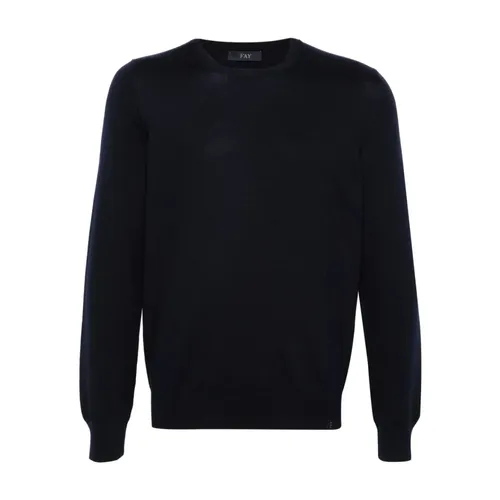 Knitwear > Round-neck Knitwear - - Fay - Modalova