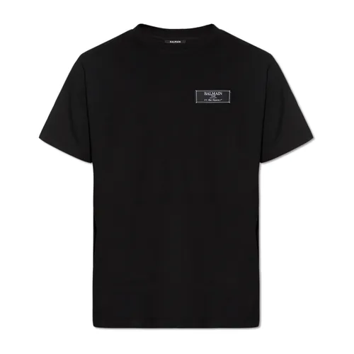 Balmain - Tops > T-Shirts - Black - Balmain - Modalova