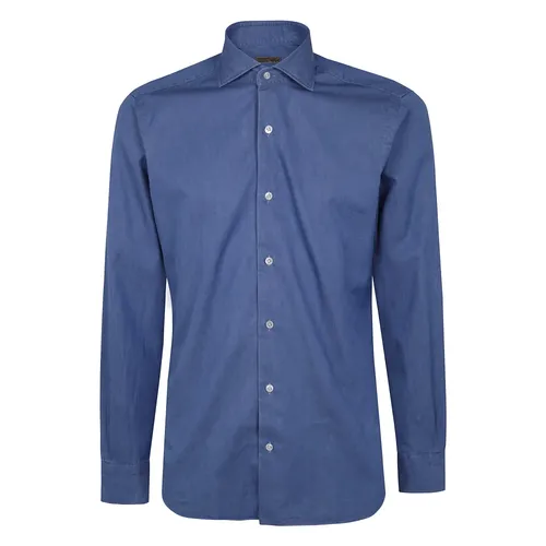 Shirts > Denim Shirts - - Barba Napoli - Modalova