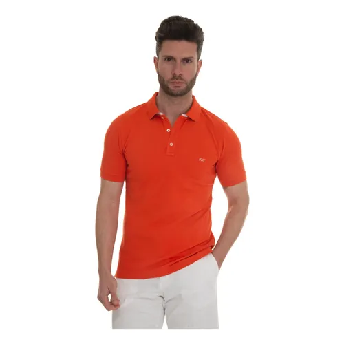 Fay - Tops > Polo Shirts - Orange - Fay - Modalova