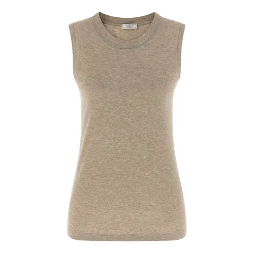 Tops > Sleeveless Tops - - Peserico - Modalova