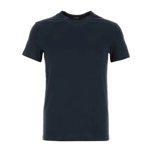 Tom Ford - Tops > T-Shirts - Blue - Tom Ford - Modalova
