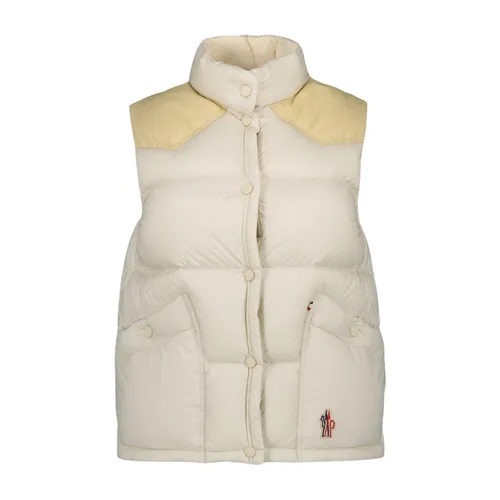 Moncler - Jackets > Vests - Beige - Moncler - Modalova