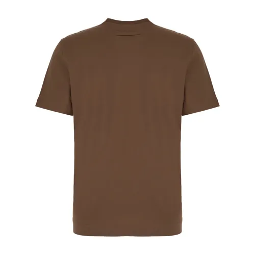 Zegna - Tops > T-Shirts - Brown - Zegna - Modalova