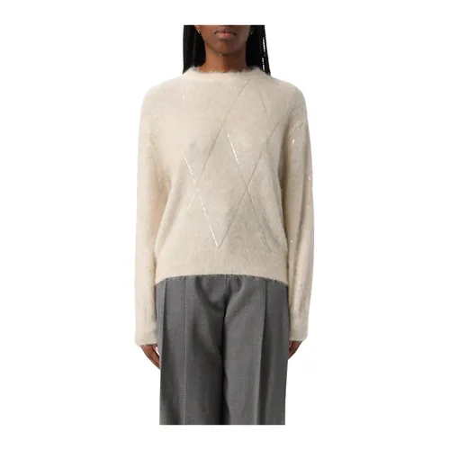 Knitwear > Round-neck Knitwear - - Brunello Cucinelli - Modalova
