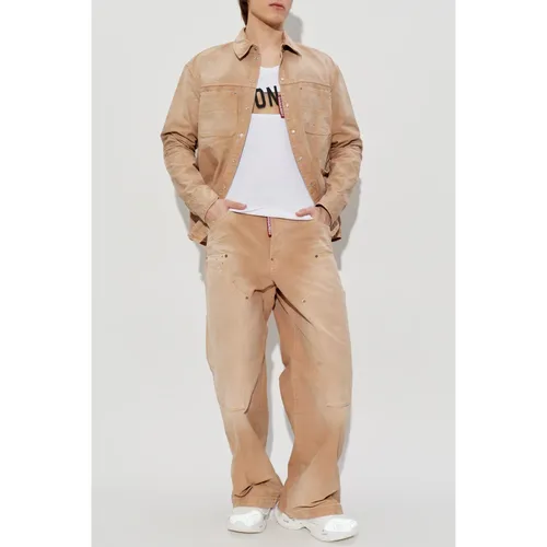 Trousers > Wide Trousers - - Dsquared2 - Modalova