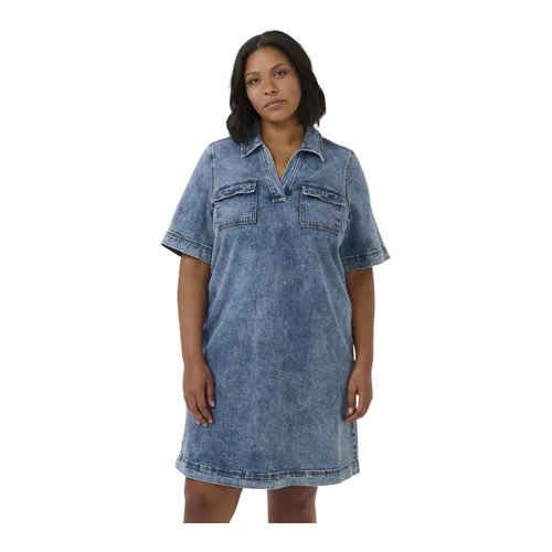 Dresses > Day Dresses > Short Dresses - - Kaffe Curve - Modalova