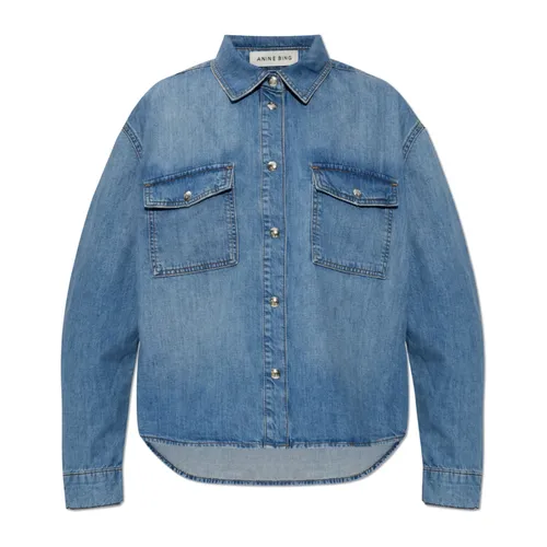 Blouses & Shirts > Denim Shirts - - Anine Bing - Modalova