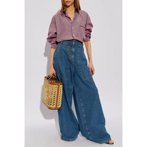 Etro - Jeans > Wide Jeans - Blue - Etro - Modalova