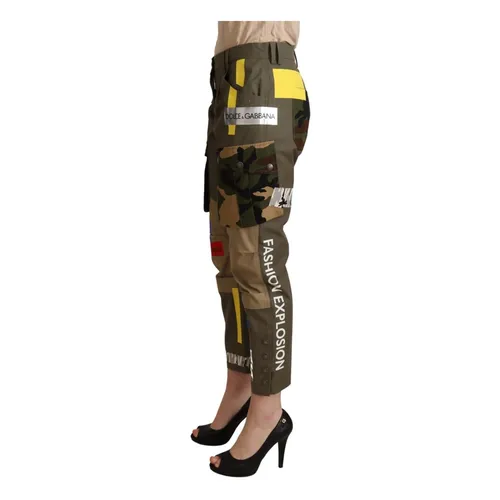 Trousers > Cropped Trousers - - Dolce & Gabbana - Modalova