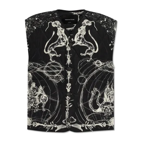 Jackets > Vests - - Fabiana Filippi - Modalova