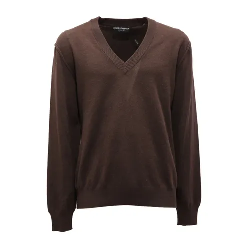 Knitwear > V-neck Knitwear - - Dolce & Gabbana - Modalova