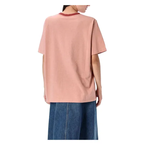Chloé - Tops > T-Shirts - Pink - Chloé - Modalova