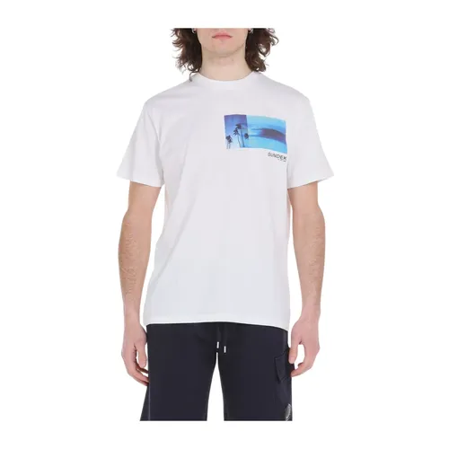 Sundek - Tops > T-Shirts - White - Sundek - Modalova