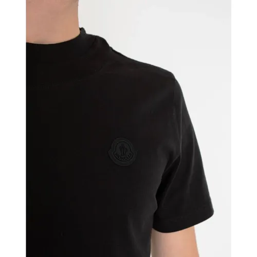 Moncler - Tops > T-Shirts - Black - Moncler - Modalova