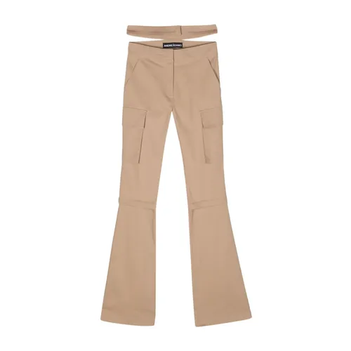 Trousers > Wide Trousers - - Andrea Adamo - Modalova