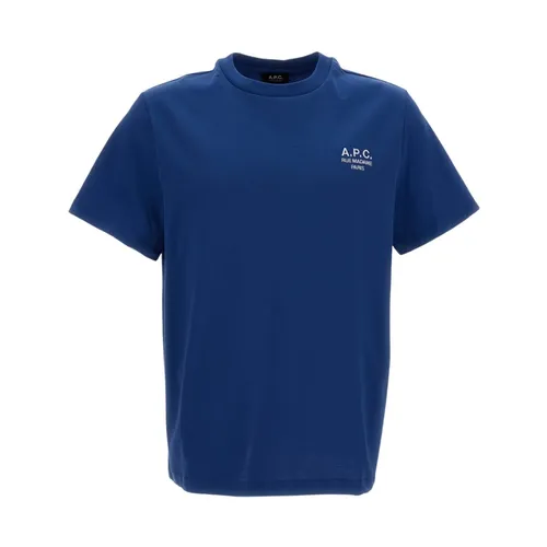 A.p.c. - Tops > T-Shirts - Blue - A.p.c. - Modalova