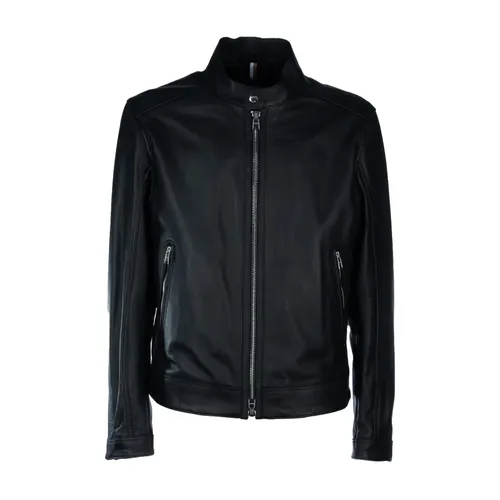 Jackets > Leather Jackets - - Hugo - Modalova