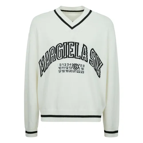 Knitwear > V-neck Knitwear - - MM6 Maison Margiela - Modalova