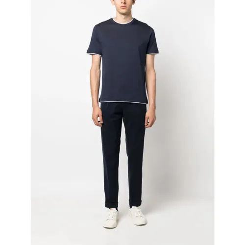 Eleventy - Tops > T-Shirts - Blue - Eleventy - Modalova