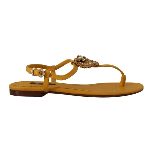 Shoes > Sandals > Flat Sandals - - Dolce & Gabbana - Modalova