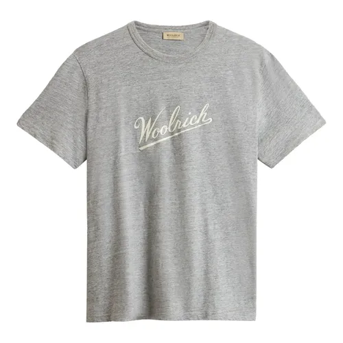 Woolrich - Tops > T-Shirts - Gray - Woolrich - Modalova