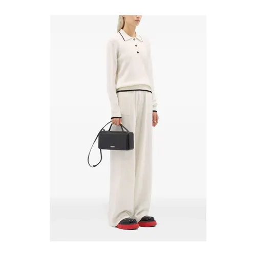 Trousers > Wide Trousers - - Msgm - Modalova