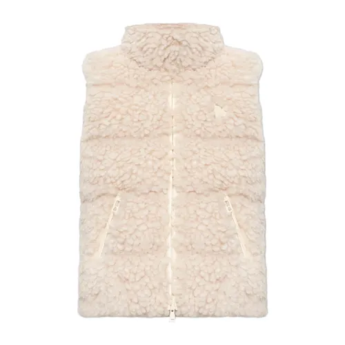 Moncler - Jackets > Vests - Beige - Moncler - Modalova