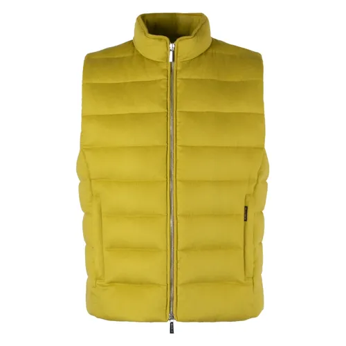 Moorer - Jackets > Vests - Yellow - Moorer - Modalova