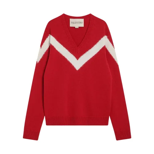 Knitwear > V-neck Knitwear - - Valentino Garavani - Modalova