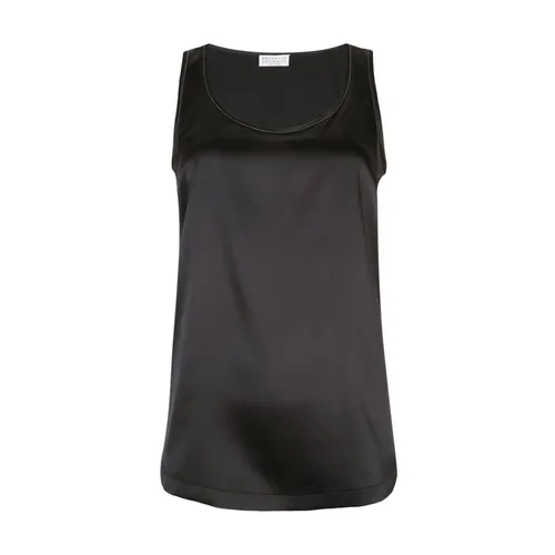 Tops > Sleeveless Tops - - Brunello Cucinelli - Modalova