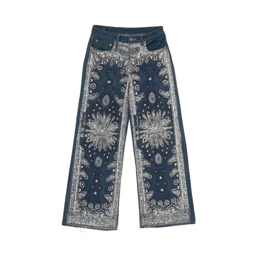 R13 - Jeans > Wide Jeans - Blue - R13 - Modalova