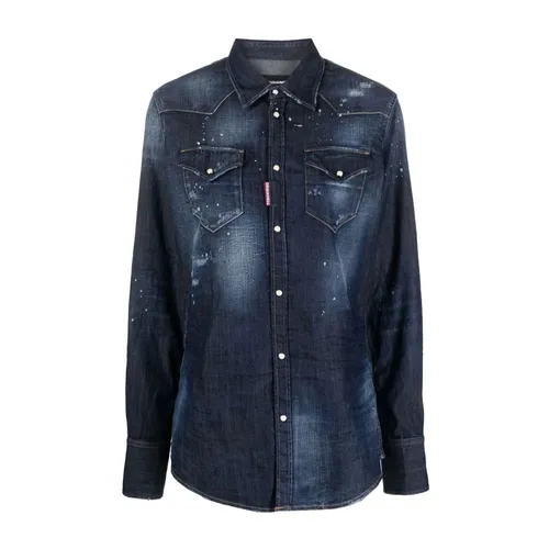 Blouses & Shirts > Denim Shirts - - Dsquared2 - Modalova