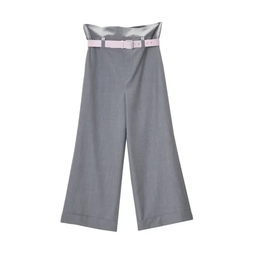 Trousers > Wide Trousers - - Moschino - Modalova