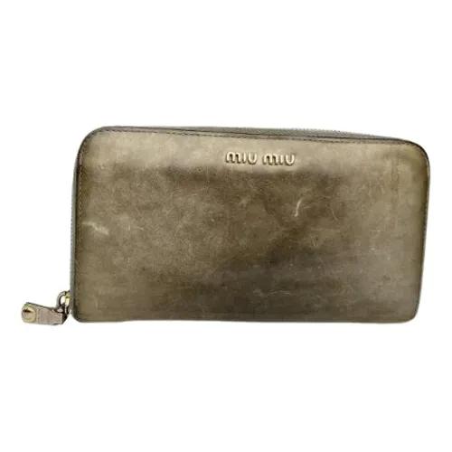 Pre-owned > Pre-owned Accessories > Pre-owned Wallets - - Miu Miu Pre-owned - Modalova