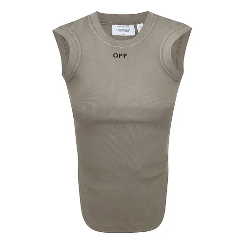 Tops > Sleeveless Tops - - Off White - Modalova